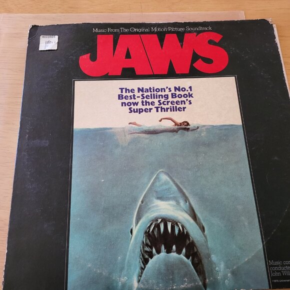 Jaws Original Movie Soundtrack 1975 Vinyl Record MCA-2087 Spielberg Williams LPC - Picture 3 of 10